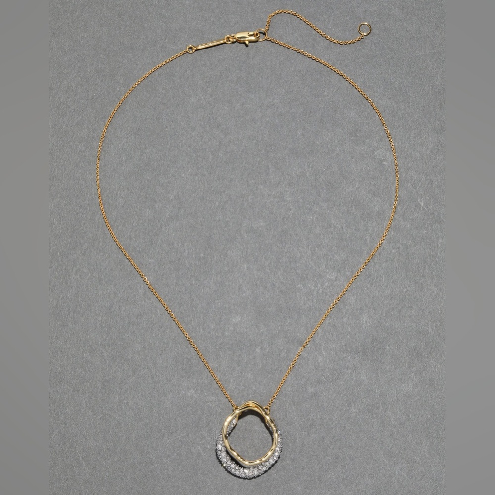 ALEXIS BITTAR • Solanales Gold Crystal Orbit Necklace - Picture 10 of 11